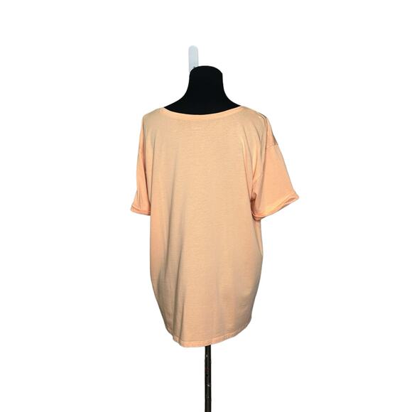 J. Jill melon orange short sleeves t shirt size L - Picture 13 of 15